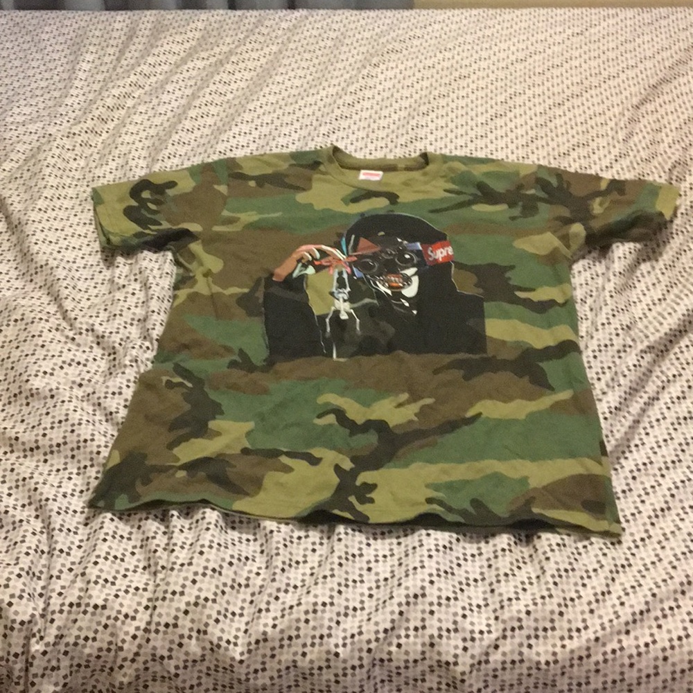 Supreme creeper tee camo 100% authentic size M